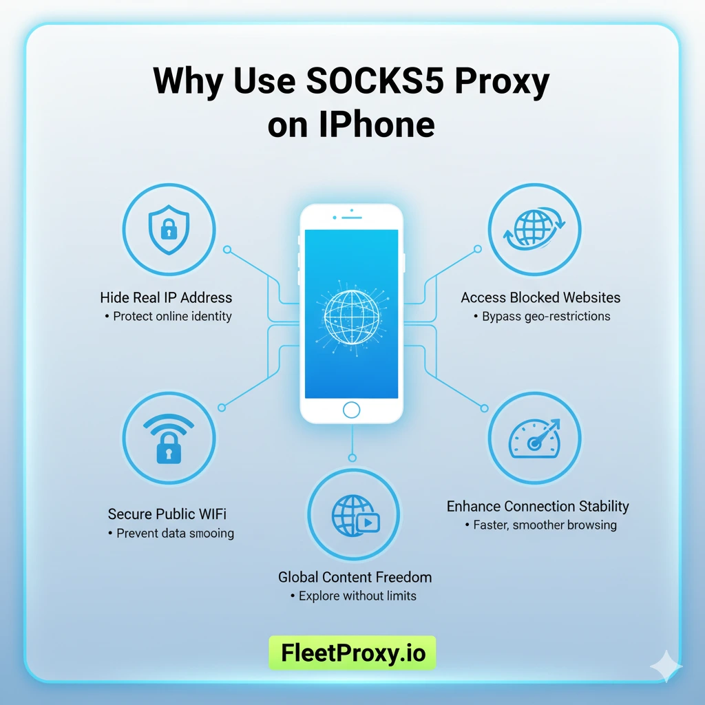 can i use socks5 on iphone